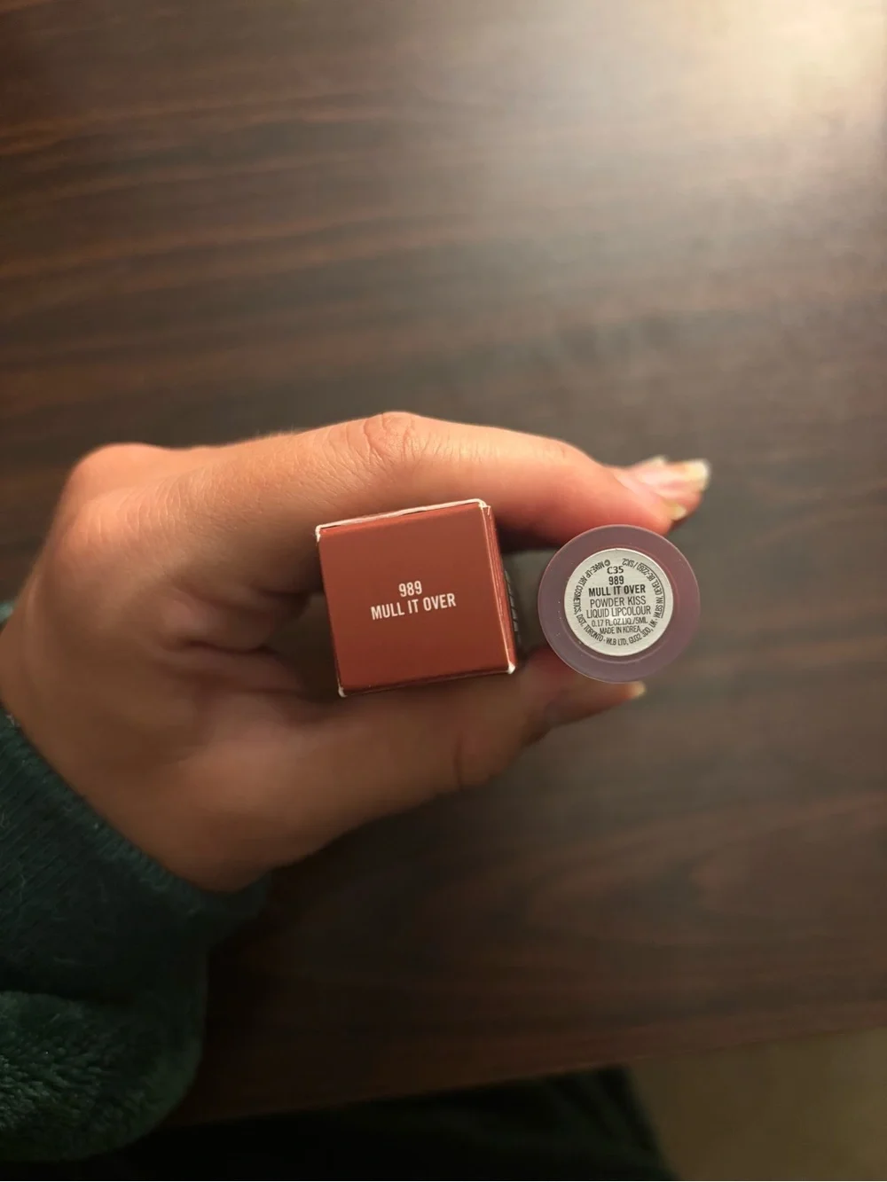 MAC Cosmetics Powder Kiss Liquid Lipcolour — Mull It Over (Muted Rose)